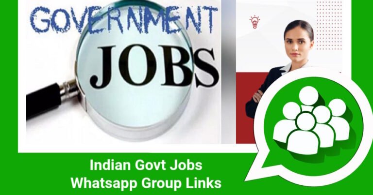Indian Govt Jobs Whatsapp Group Links 2026